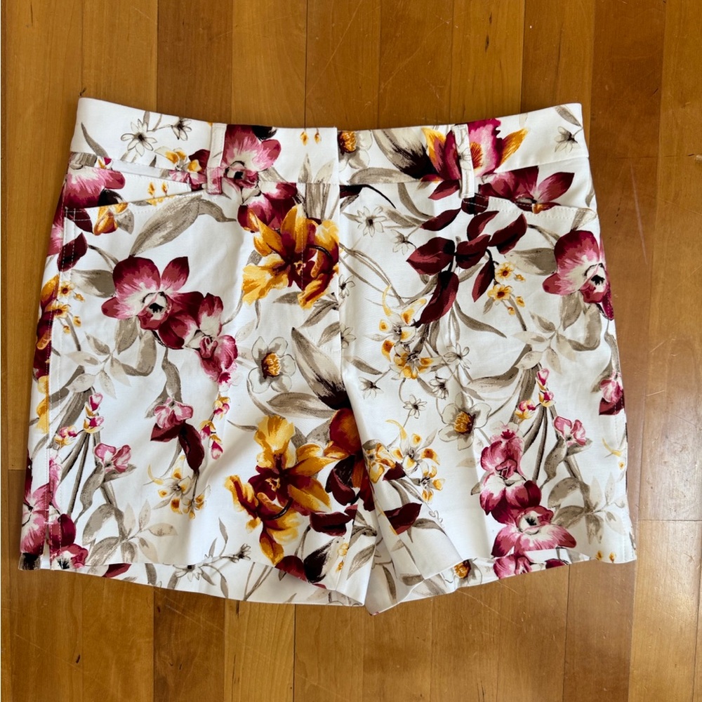 WHBM Print Shorts, NWT, Size 4